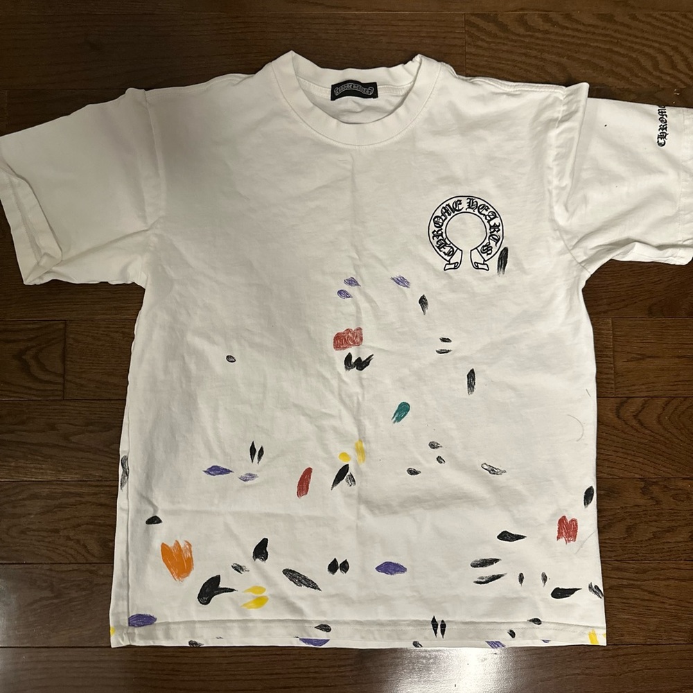 Chrome hearts paint splatter t-shirt